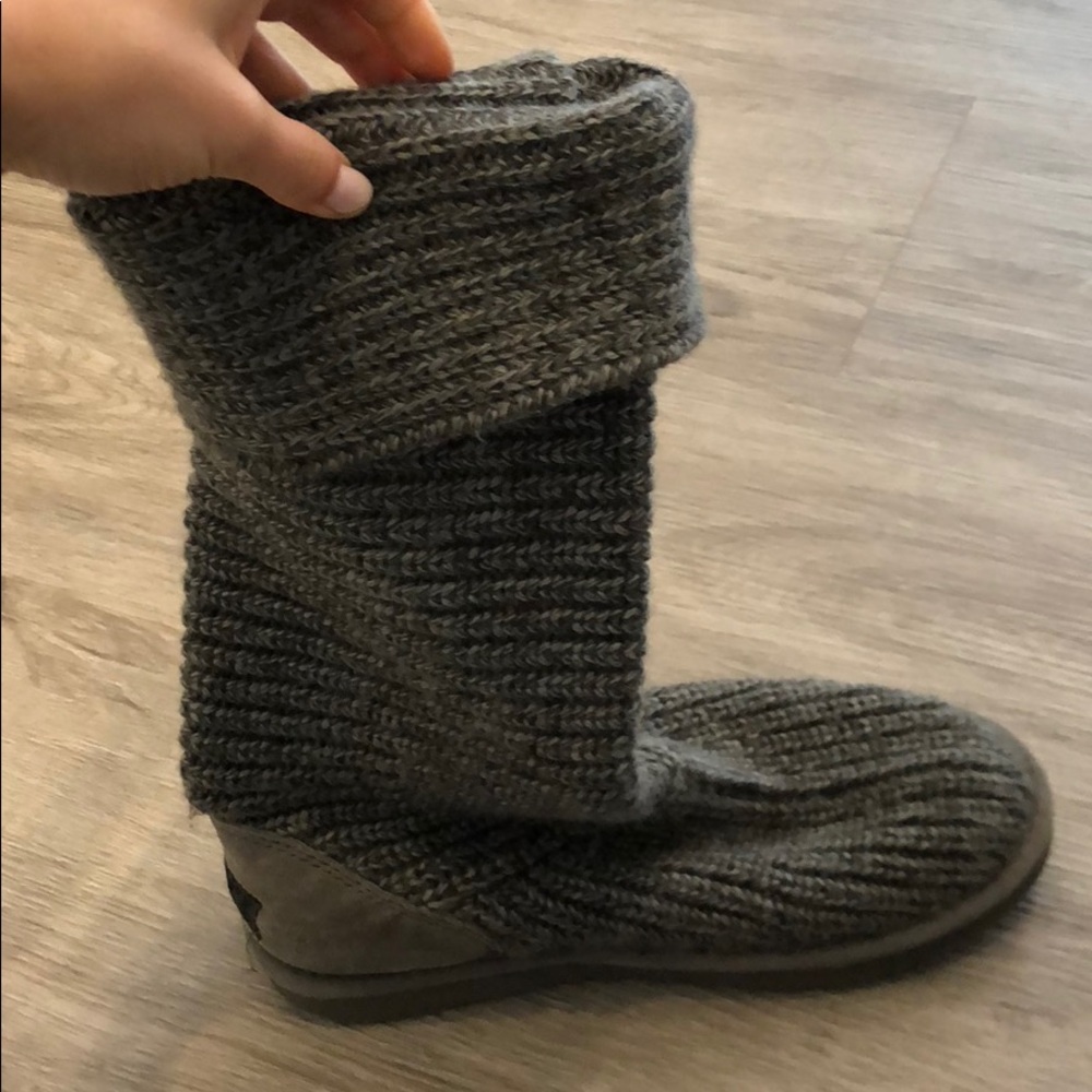 Ugg grey knit boots
